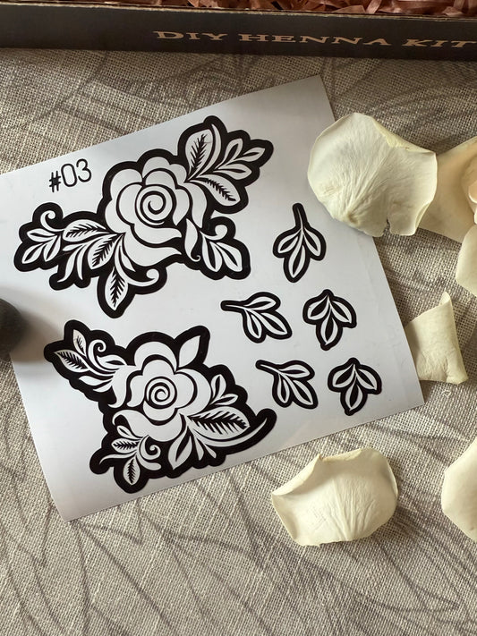 Henna Stencil #03
