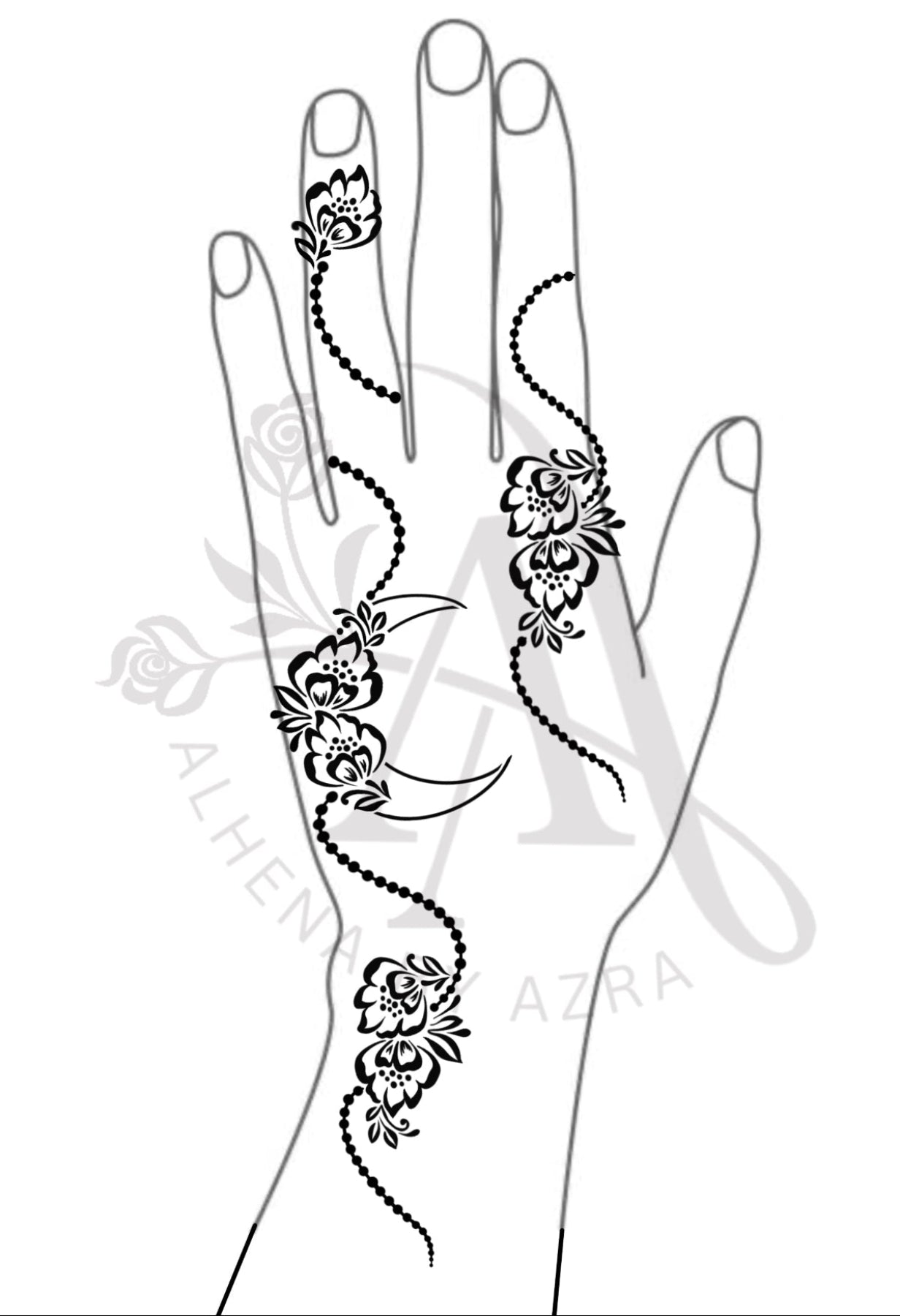 Henna Stencil #10